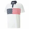 Puma Volition Stars & Bars Polo -Golf Clubs Shop puma volition stars and bars polo white navy blazer 01 26067.1678306979