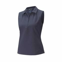 Puma Women's Harding Sleeveless Polo -Golf Clubs Shop puma womens harding sleeveless polo navy blazer 01 84941.1645122649