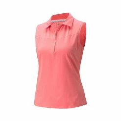 Puma Women's Harding Sleeveless Polo -Golf Clubs Shop puma womens harding sleeveless polo rapture rose 01 01453.1649187521