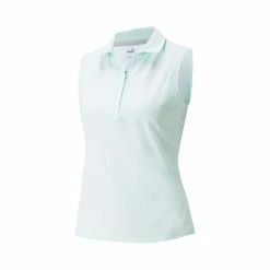 Puma Women's Harding Sleeveless Polo -Golf Clubs Shop puma womens harding sleeveless polo soothing sea 01 89781.1649187521