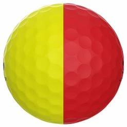 Srixon Q-Star Tour Divide Red Golf Balls 5 Srixon Q-Star Tour Divide Red Golf Balls -Golf Clubs Shop srixon 2021 q star tour divide golf ball yellow red side