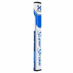 SuperStroke Traxion Flatso 2.0 Golf Putter Grip -Golf Clubs Shop ss flatso 1 white light blue dark blue 1