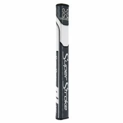 SuperStroke Traxion Flatso 2.0 Golf Putter Grip -Golf Clubs Shop ss flatso 2 grey white