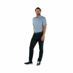 Straight Down Escher Polo -Golf Clubs Shop straight down escher polo steel blue 03 91831.1644335557