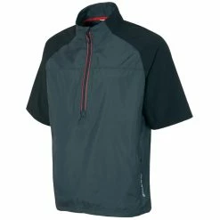 Sunice Winston Short Sleeve Packable Wind Shirt -Golf Clubs Shop sunice winston short sleeve packable wind shirt charcoal black 01 31358.1634586590