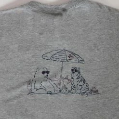 SWANNIES Beach Tee -Golf Clubs Shop swannies beach tee gray heather 02 41579.1676589740