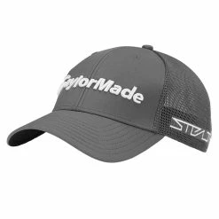 TaylorMade Tour Cage Fitted Hat -Golf Clubs Shop taylormade tour cage fitted hat charcoal 01 10333.1677783779