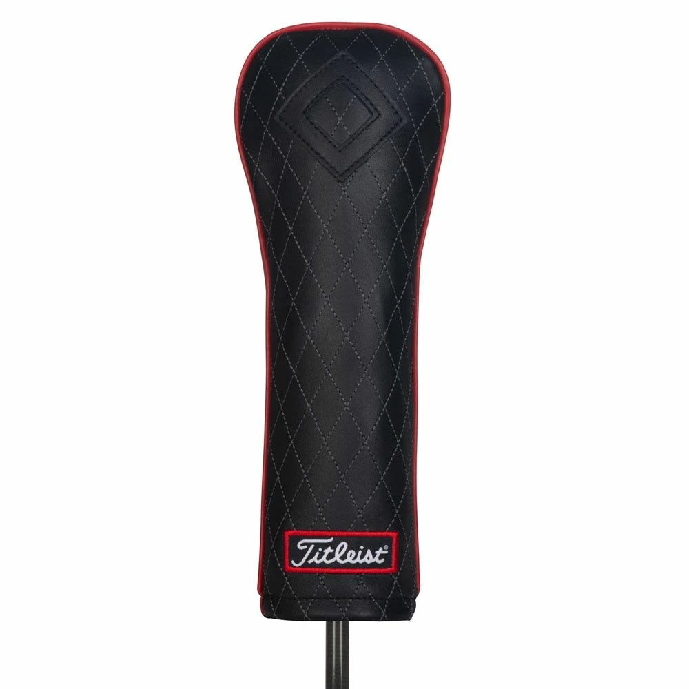 Titleist Jet Black Leather Golf Fairway Wood Headcover 1 Titleist Jet Black Leather Golf Fairway Wood Headcover