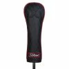 Titleist Jet Black Leather Golf Hybrid Headcover -Golf Clubs Shop titleist 2020 jet black golf hybrid headcover