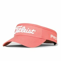 Titleist Tour Performance Visor -Golf Clubs Shop titleist tour performance visor coral white 01 69436.1646340228