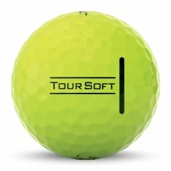 Titleist Tour Soft 2022 Yellow Golf Balls -Golf Clubs Shop titleist tour soft yellow golf balls t4113s side