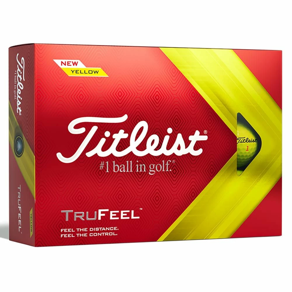 Titleist TruFeel 2022 Yellow Golf Balls 1 Titleist TruFeel 2022 Yellow Golf Balls