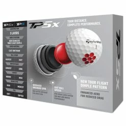 TaylorMade TP5x 2021 Golf Balls 5 TaylorMade TP5x 2021 Golf Balls -Golf Clubs Shop tp5x box back 2021
