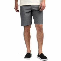 Travis Mathew Beck Shorts -Golf Clubs Shop travis mathew beck short charcoal 01 18978.1632513504