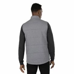 Travis Mathew Heated Negotiations Vest -Golf Clubs Shop travis mathew heated negotiations vest heather dark grey 03 40855.1671651584