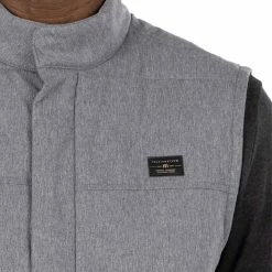 Travis Mathew Heated Negotiations Vest -Golf Clubs Shop travis mathew heated negotiations vest heather dark grey 04 94928.1671653754