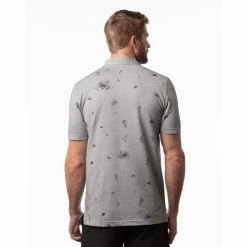 Travis Mathew Ice Breaker Polo -Golf Clubs Shop travis mathew ice breaker polo heather medium grey 03 36744.1671484355