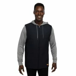 Travis Mathew Scavenger Jacket -Golf Clubs Shop travis mathew scavenger full zip hoodie black heather grey 01 99351.1676577085