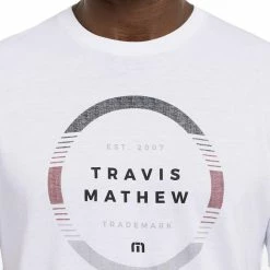 Travis Mathew Secondary School Tee -Golf Clubs Shop travis mathew secondary school tee white 03 29244.1671654434