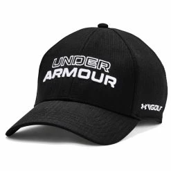 Under Armour UA Jordan Spieth Tour Stretch Fit Hat -Golf Clubs Shop under armour ua jordan spieth tour stretch fit hat black 01 87486.1633018991