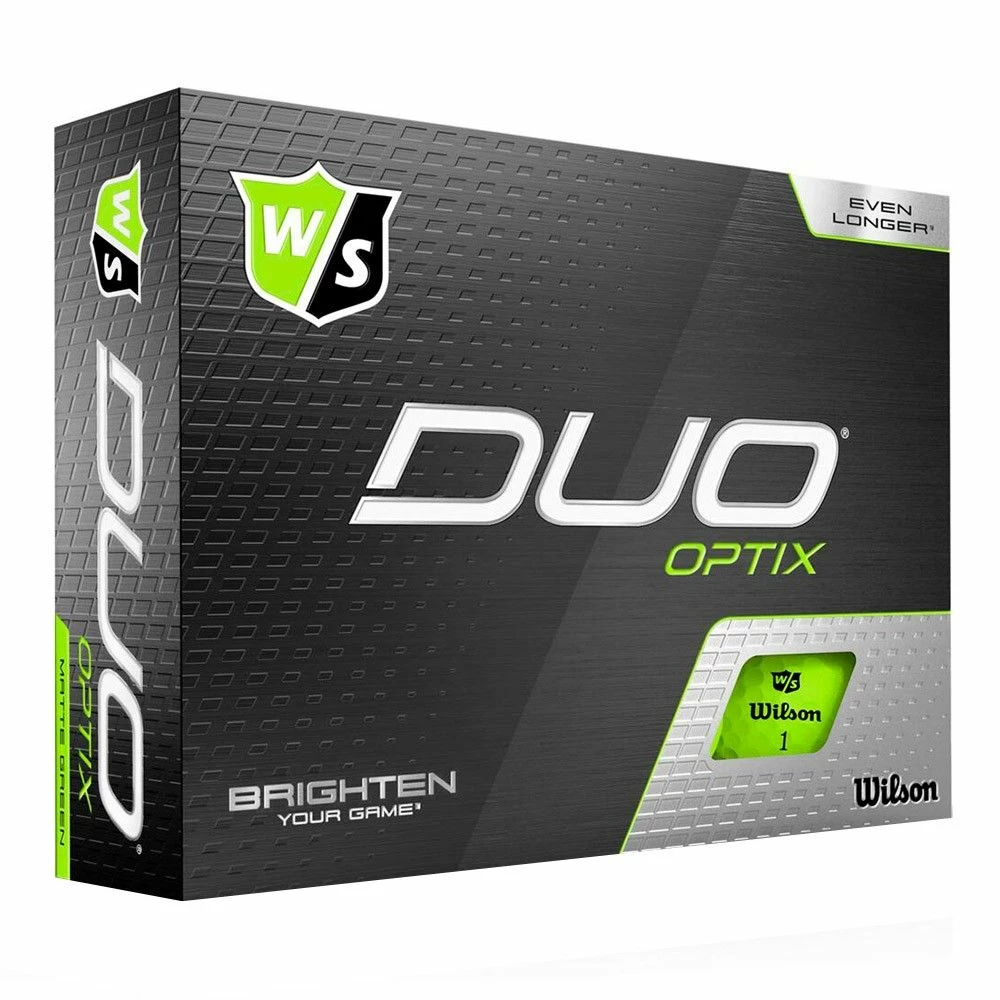 Wilson Staff Duo Optix Green Golf Balls 1 Wilson Staff Duo Optix Green Golf Balls