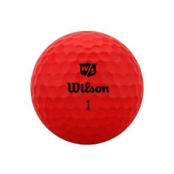 Wilson Staff Duo Optix Red Golf Balls -Golf Clubs Shop wilson duo optix red front golf ball